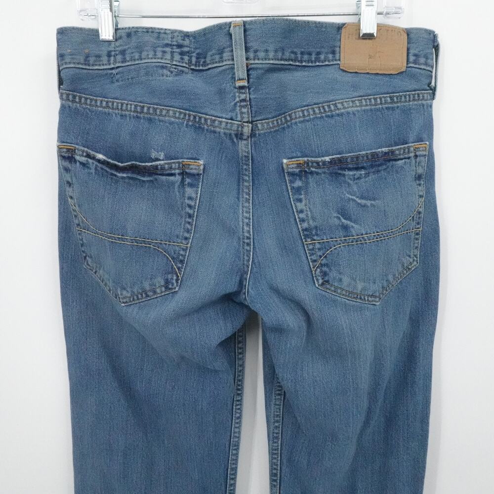 Hollister Jeans Mens 30x30 Straight Leg Classic Fit Distressed Denim Pants - Picture 10 of 14